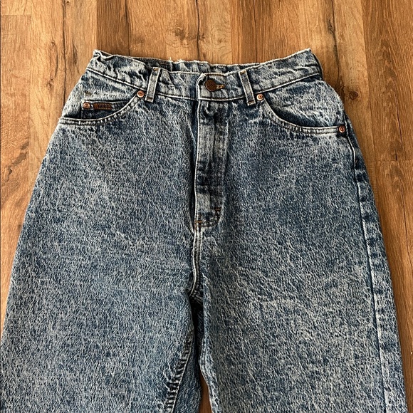 LEE WOMENS VINTAGE 90s ACID WASH HIGH RISE JEANS Sz 10 MED - Picture 4 of 11